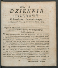 dziennik urzedowy woj.sandomierskiego 1819-14-00001